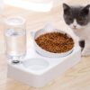 Verstelbare drink en voerbak katten webypet